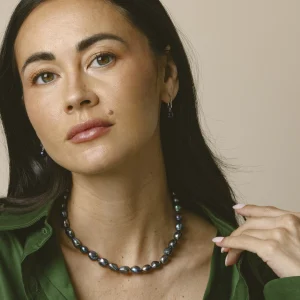 Black Freshwater Pearl Classic Elegance Earrings