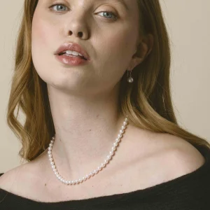 5.5-6.0mm Japanese Akoya White Pearl Necklace- AAA Quality