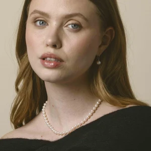 6.0-6.5mm Japanese Akoya White Pearl Necklace - AAA Quality