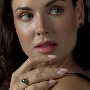 Tahitian South Sea Pearl & Diamond Ruby Ring
