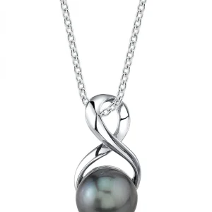 Tahitian South Sea Pearl Infinity Pendant