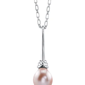 Pink Freshwater Drop Pearl Denise Pendant