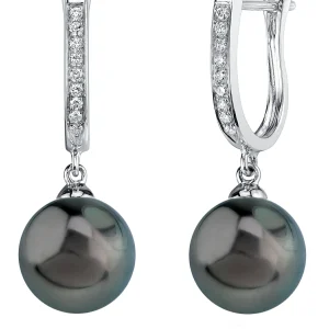 Tahitian South Sea Pearl & Diamond Kim Earrings