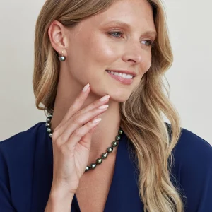 Tahitian South Sea Pearl Huggie Emily Earrings