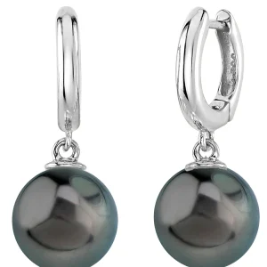 Tahitian South Sea Pearl Huggie Mary Earrings