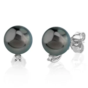 Tahitian South Sea Pearl & Diamond Sasha Earrings