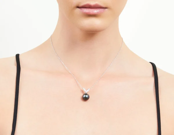 Tahitian South Sea Pearl & Diamond Belissima Pendant