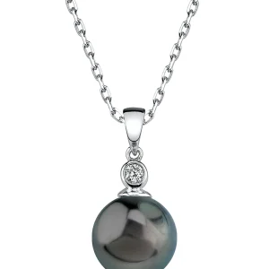 Tahitian South Sea Pearl & Diamond Michelle Pendant