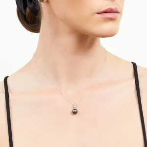 Tahitian South Sea Pearl & Diamond Michelle Pendant