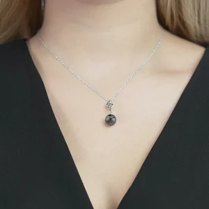 14K Tahitian South Sea Pearl & Diamond Aria Pendant