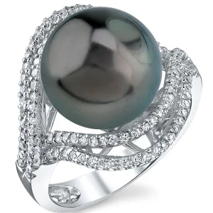 Tahitian South Sea Pearl & Diamond Clara Ring