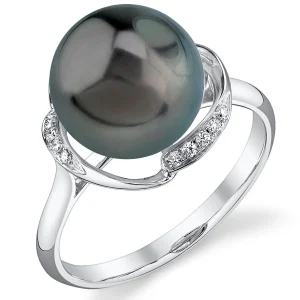 Tahitian South Sea Pearl & Diamond Ruby Ring