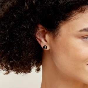 8mm Tahitian South Sea Round Pearl Stud Earrings