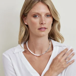 White South Sea Pearl & Diamond Valentina Ring
