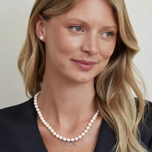 8.0-8.5mm White Freshwater Pearl Necklace - AAAA Quality