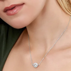 14K Gold Freshwater Solitaire Pearl & Gold Pendant