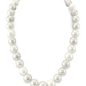 11.5-12.5mm White Freshwater Pearl Necklace - AAA Quality
