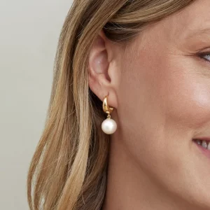 Freshwater Pearl Hoop Willa Dangling Earrings