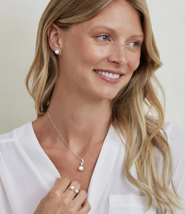 White South Sea Pearl and Diamond Lexi Earrings