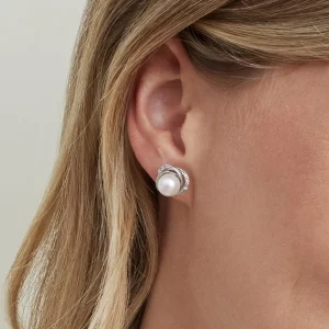 White South Sea Pearl and Diamond Lexi Earrings